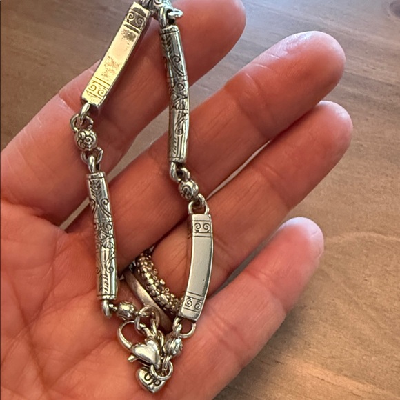 Brighton Elegant Silver Bracelet with Heart Charm - Picture 3 of 3